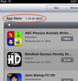 �O����(y��ng)���̵ꔵ(sh��)��(j��)�@ʾ��iPad��(y��ng)���ѽ�(j��ng)ͻ��1�f��